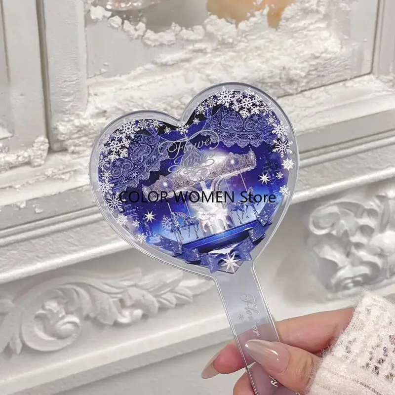 Flower Knows 2025 Christmas-themed handheld mirror heart-shaped bag charm and fragrance hand cream set — image 5