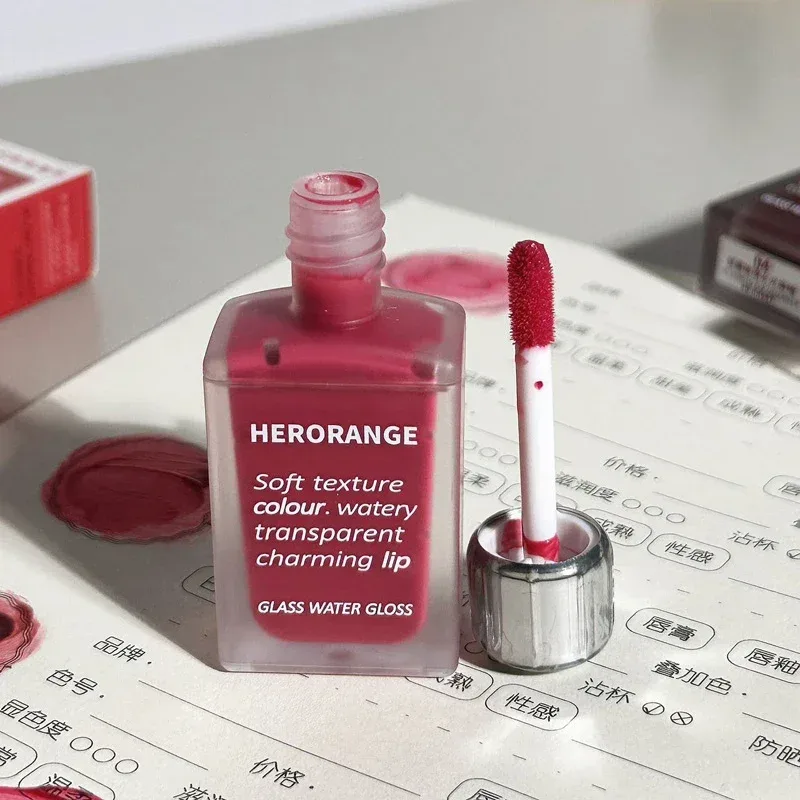 Water-Glow Mirror Lip Gloss Long Lasting Moisturizing Hydrating Lip Tint Makeup Skin-Brightening Lipstick Korean Women Cosmetic