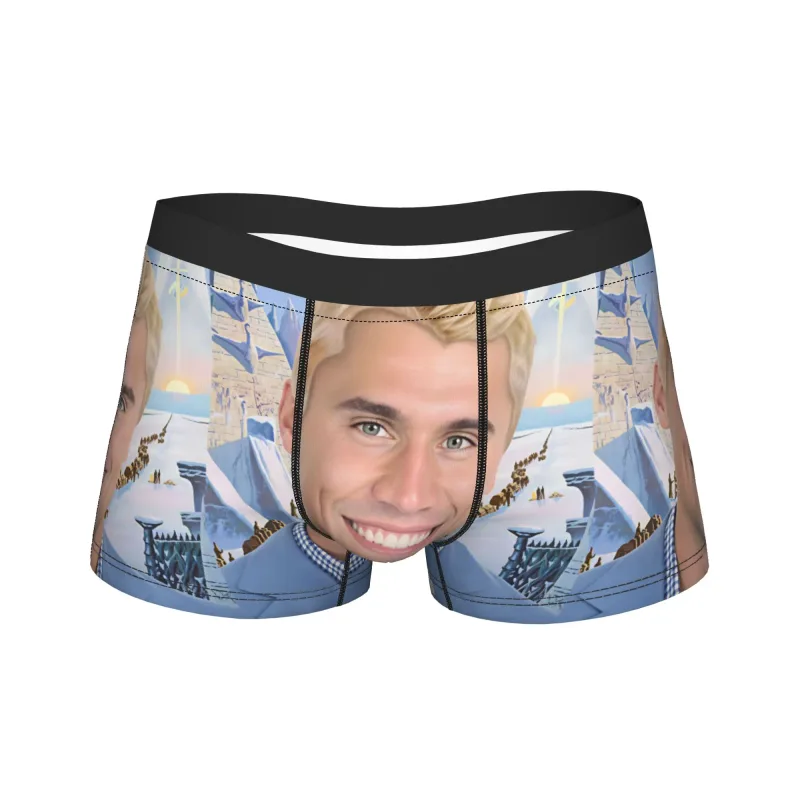 Charlie Kirk Meme Boxershorts Pouch Underkläder Högkvalitativ Customs Shorts Trosor Nyhet Herr Trosor Plus Size 2XL
