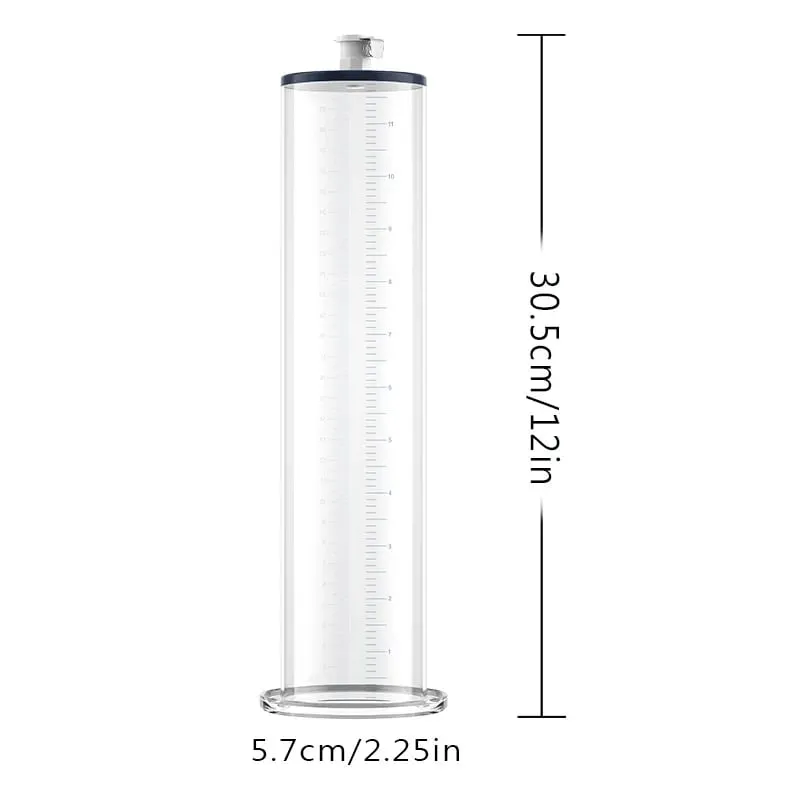 Acrylic Penis Pump Accessories Vacuum Penis Enlargement Device Masturbation Vacuum Pump Flange Pump Penis Cylinder Set Sex Toys