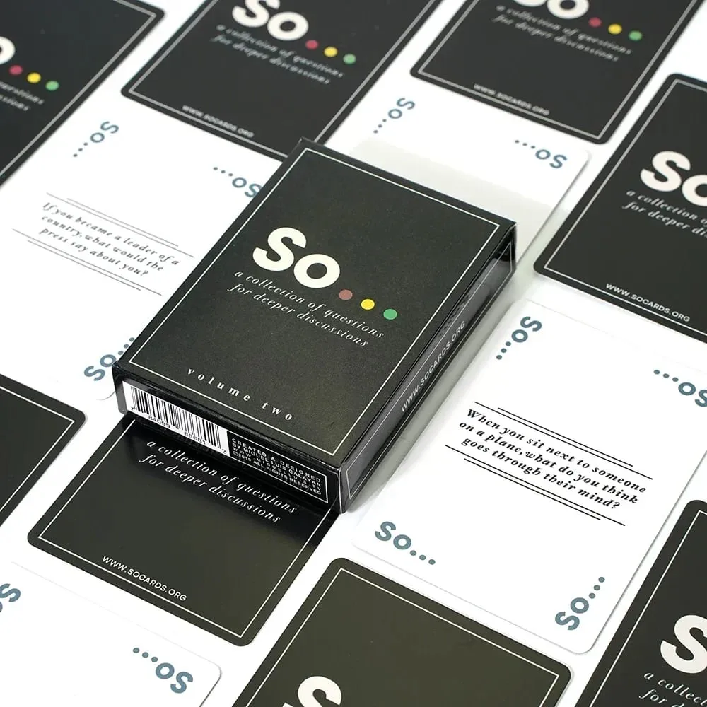 High Quality So Cards Conversation Starter Special Style Questions Card Game for Adults & Families Party Leisure Board Game