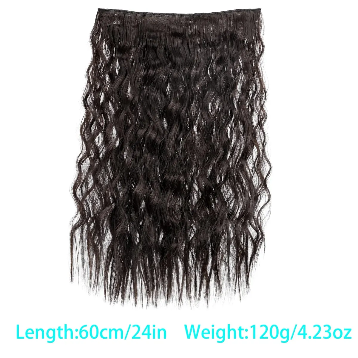 Synthetic corn beard curly hair extensions in three sizes wig head covers full top hair covers replacement for women's wigs