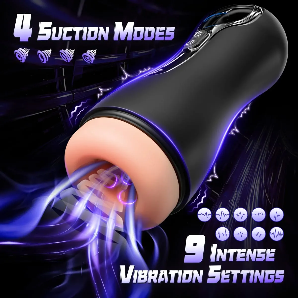 Otomatik Erkek Emme Masturbator LCD Ekran Mastürbasyon Fincan 9 Titreşim Modu Ile Cep Kedi Yetişkin Seks Oyuncakları Adam için — image 2