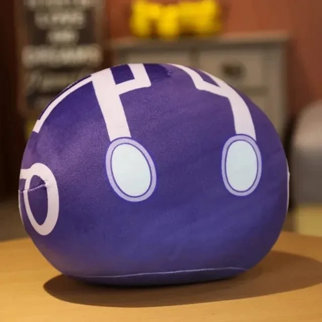Baru 10Cm Proyek Anime Lucu Genshin Impact Slime Mainan Bantal Mewah Kawaii Kartun Anime Mainan Bantal Hadiah Ulang Tahun Natal untuk Anak-anak