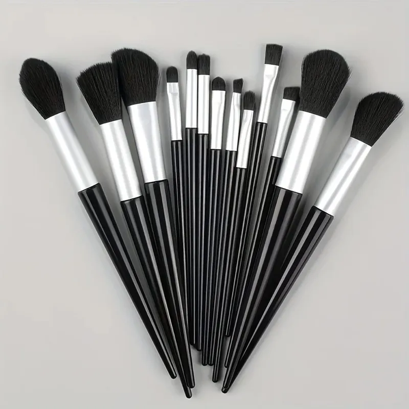 Makeup Brushes Set 13Pcs Premium Synthetic Brush Foundation Powder Blending Concealer Eyeshadow Blush Cosmetics Brushes Travel — image 12