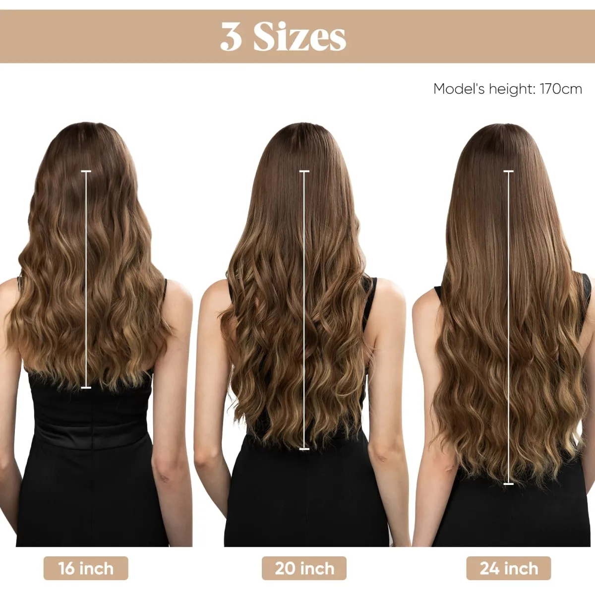 Synthetic Wave Invisible Wire With Clips Hair Extensions Fish Line Natural Blonde Clip In Hairpiece Fake Hair Piece