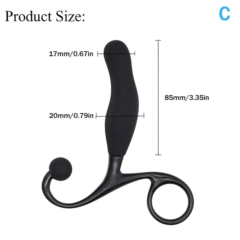 Silicone Anal Plugs Trainer Prostate Massage Butt Plugs Anal G-spot Clitoral Stimulation Anal Trainer Adult Products Sex Toys