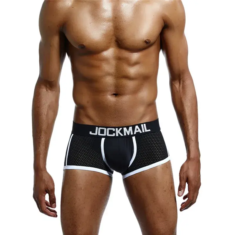 4Pcs Man Underpants Boxershorts Men Boxers Male Breathable Ice Silk Mesh Quick Drying Underwear Men’s Panties Boxer 3256805396926940 — image 1