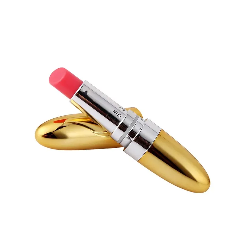 Penggetar Lipstik Mini Kuat G-spot Stimulasi Klitoris Mainan Seks Bergetar Bijaksana Masturbasi Peluru Dewasa