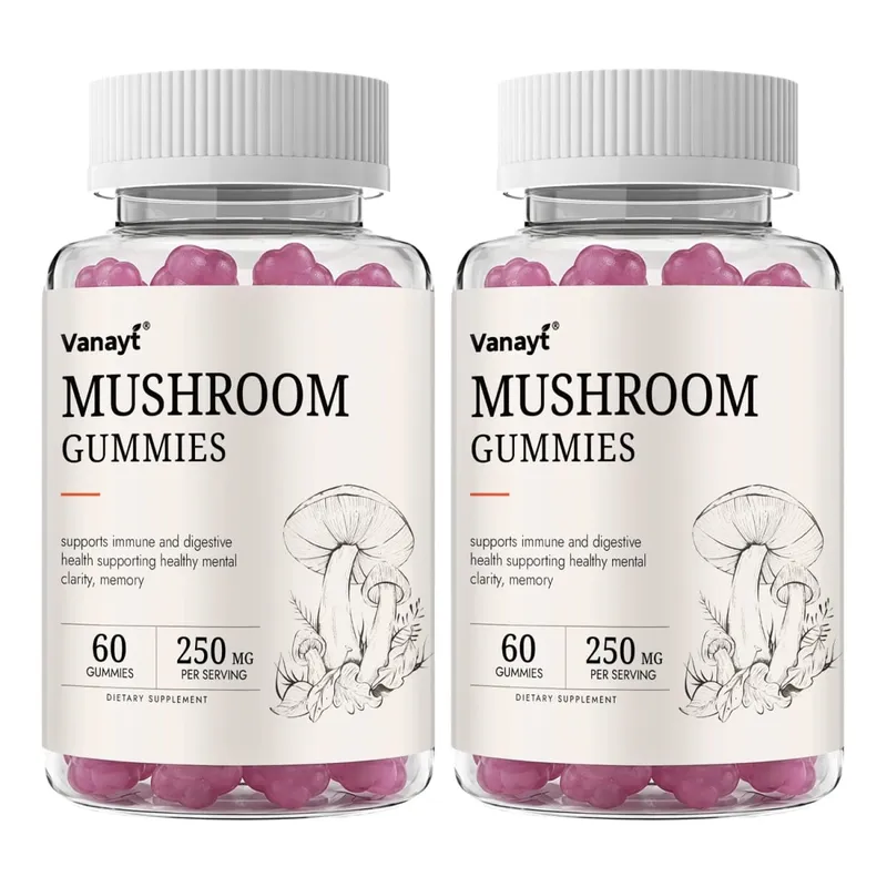 250mg Mushroom Super Blend Complex - Brain Nervous System Health and Memory Supplements Immunity Sleep Energy Mood Support