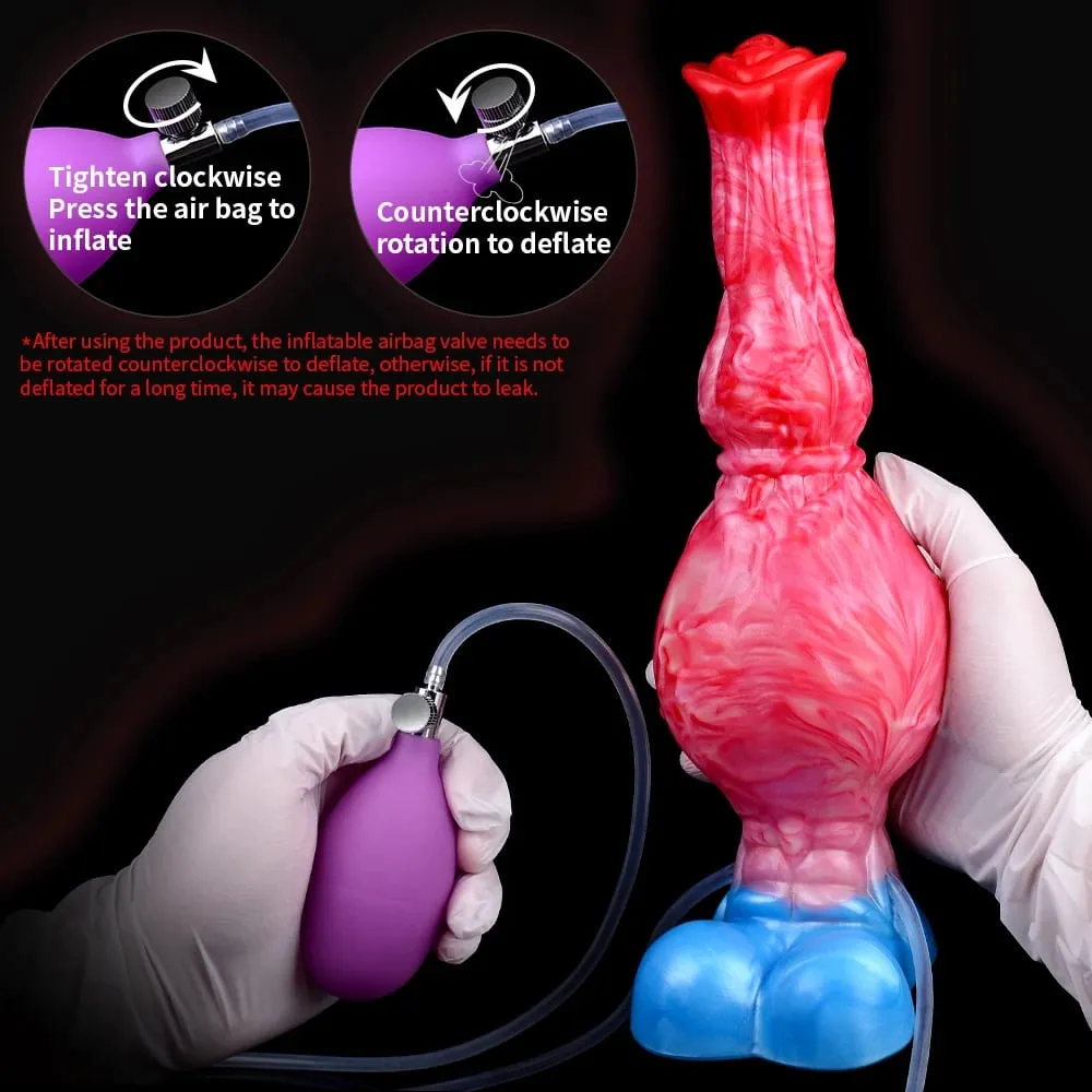 Kembung Memancut Kuda Dildo Palam Dubur Silikon Memancut Zakar dengan Simpul G Spot Dubur Jurulatih Mainan Seks Gay Lelaki Wanita