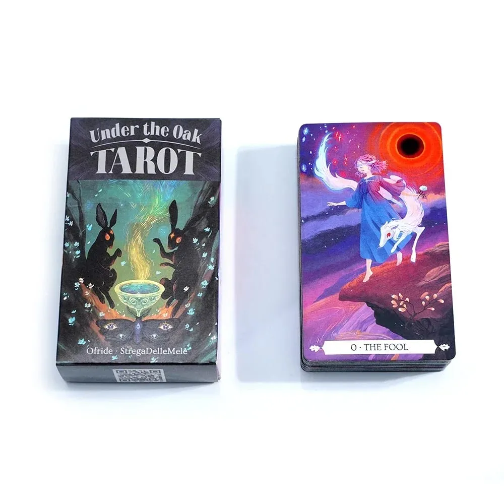 Under The Oak 78pcs Tarot Cards Tarot Deck Unique Divination Board Playing Game Combining Fact & Fiction for Insightful Readings