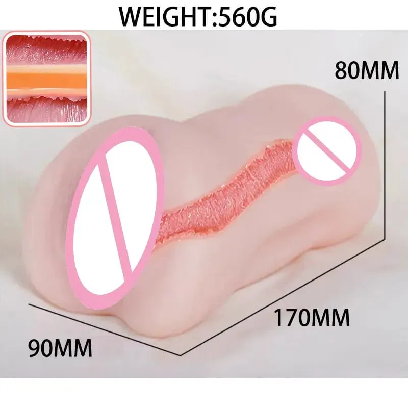 Mainan Seks untuk Pria Vagina Pria Masturbasi Cup Vagina Nyata Vagina Nyata Sextoys Silikon Produk Dewasa 3D Realistis Masturbasi