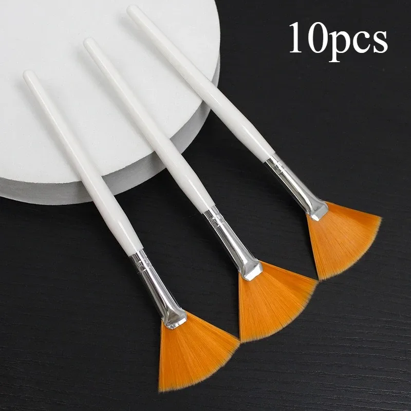 3-10pcs Practical Facial Brushes DIY Face Mask Brush Set Soft Fan Makeup Brushes Cosmetics Tools for Women Beauty Makeup Brushes — image 12