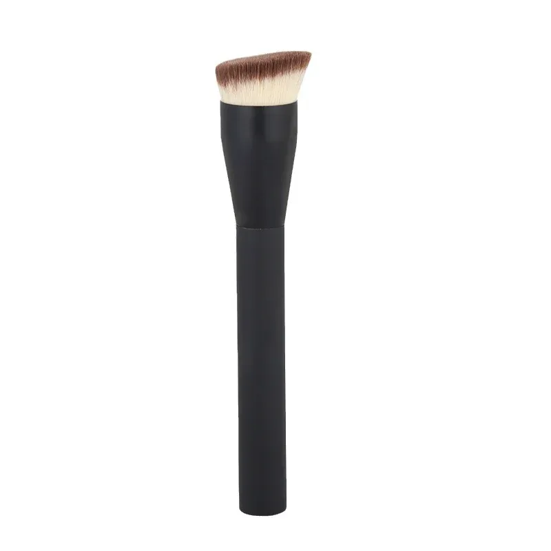 Flat Top Foundation Makeup Brushes Flat Angled Synthetic Hair Face Contour Foundation Liquid Cream Bronzer Buffing Makeup Tool