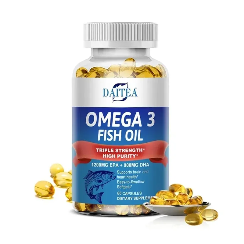 Omega 3 魚油 - 適用於神經系統、皮膚和頭髮健康 抗氧化劑 - 易於吞嚥
