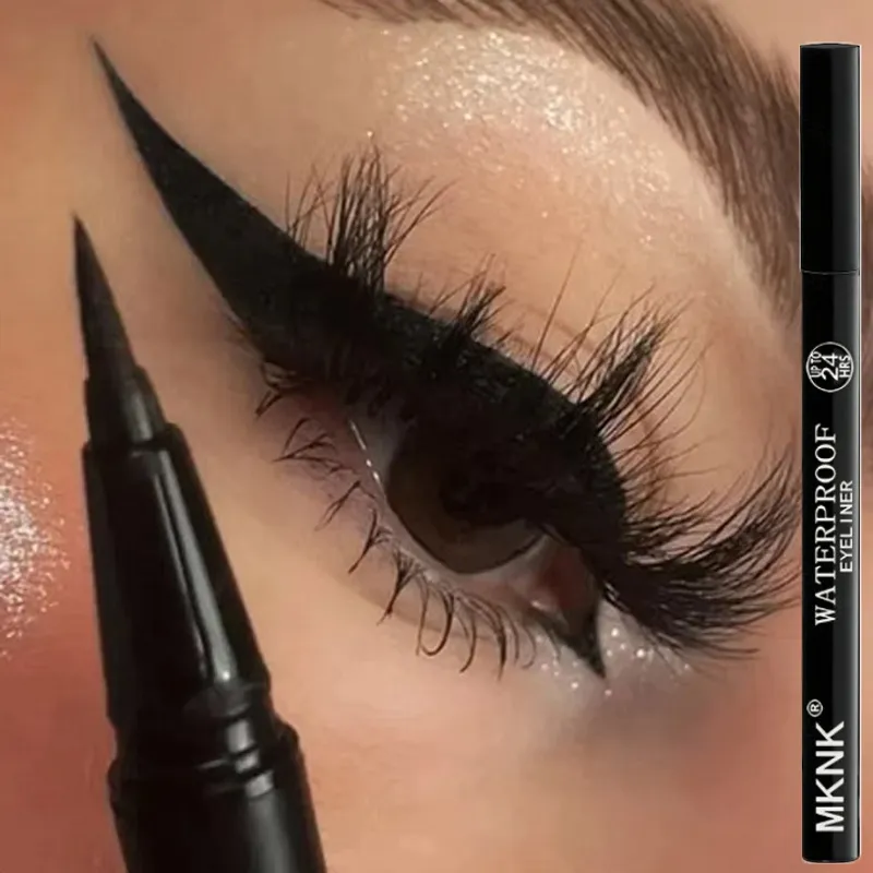 Common Eyeliner for Men and Women Waterproof Long-lasting Fast Drying Black Eyeliner Pen Men's Eyeliner Eye Makeup Cosmetics — image 1