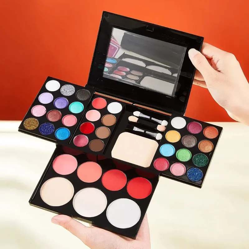 39-Color Makeup Powder Box Makeup Plate Makeup Set Full Set of Powder Eyeshadow Lipstick.