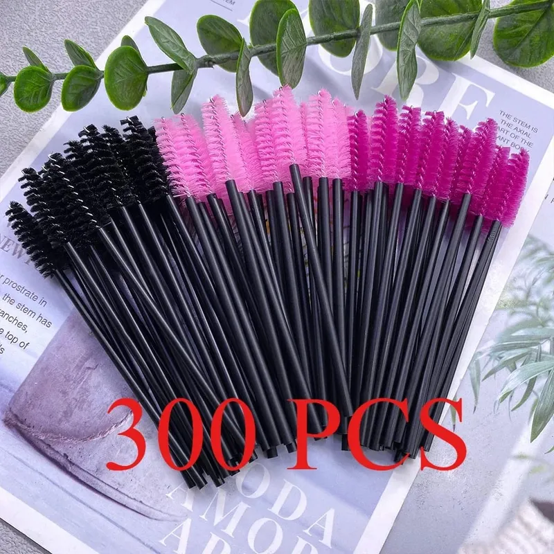 150/300pcs Mascara Wands Eyelash Brush Spoolies for Eye Lash Extension Eyebrow and Makeup Tool Wholesale Makeup Brushes