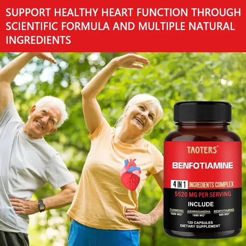 600 Mg Benfotiamine Capsules - Helps Maintain Healthy Glucose Metabolism and Supports Nervous System HealthSupplements