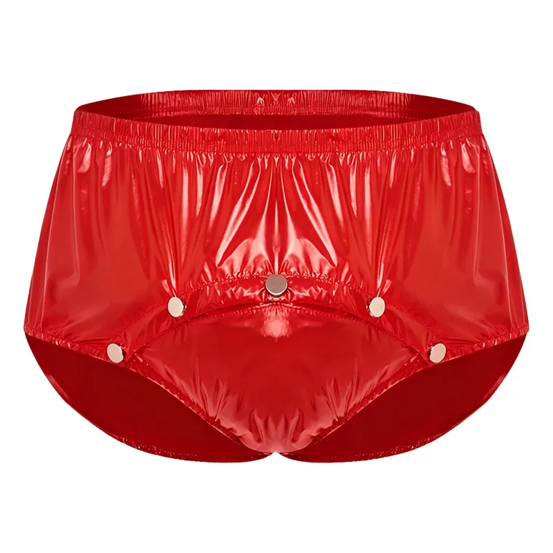 Calzoncillos impermeables para hombre con botones de presión frontal, ropa interior adaptable antifugas, pantalones cortos para personas mayores con necesidades especiales