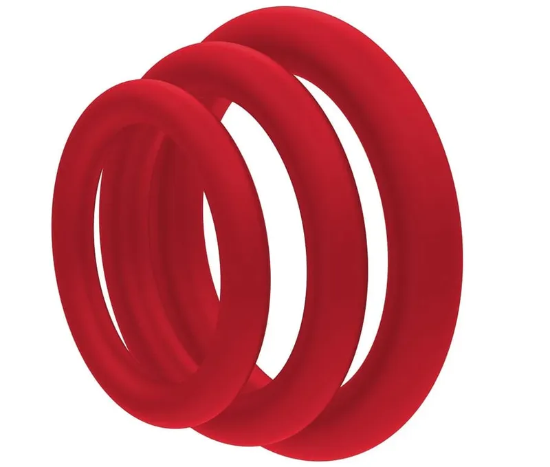 Cock Ring Durable Silicone Penis Rings Men Ejaculation Delay Rubber Sex Toys Rings for Male 3pcs/Set