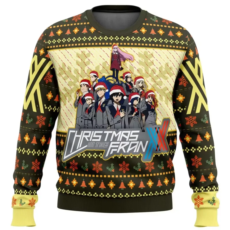 Anime One Piece Luffy Christmas Ugly Sweater 3D Sweatshirt Toppar Höst Vinter Cosplay Santa Claus Pullover Tröjor Present — image 3