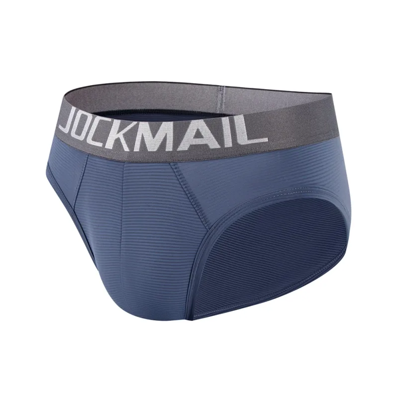 Herr Underkläder Shorts Sexig Lågformad Randig Bikini Athletic Supporters Kalsonger Sovkläder Nylon Snabbtorkande Andas