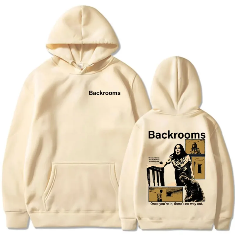 Horror Movie Backrooms Clark Mary Klein Hoodies Men's Women Clothing Casual Oversized Long Sleeves Hooded Sweatshirts Streetwear