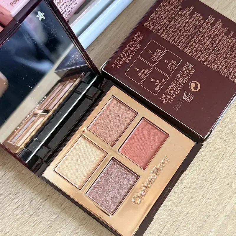 Bestseller CT Makeup Sæt Fire Farve Øjenskygge Palette Mat Setting Powder Ansigts Concealer Effekt High-end læbestift kosmetik — image 10