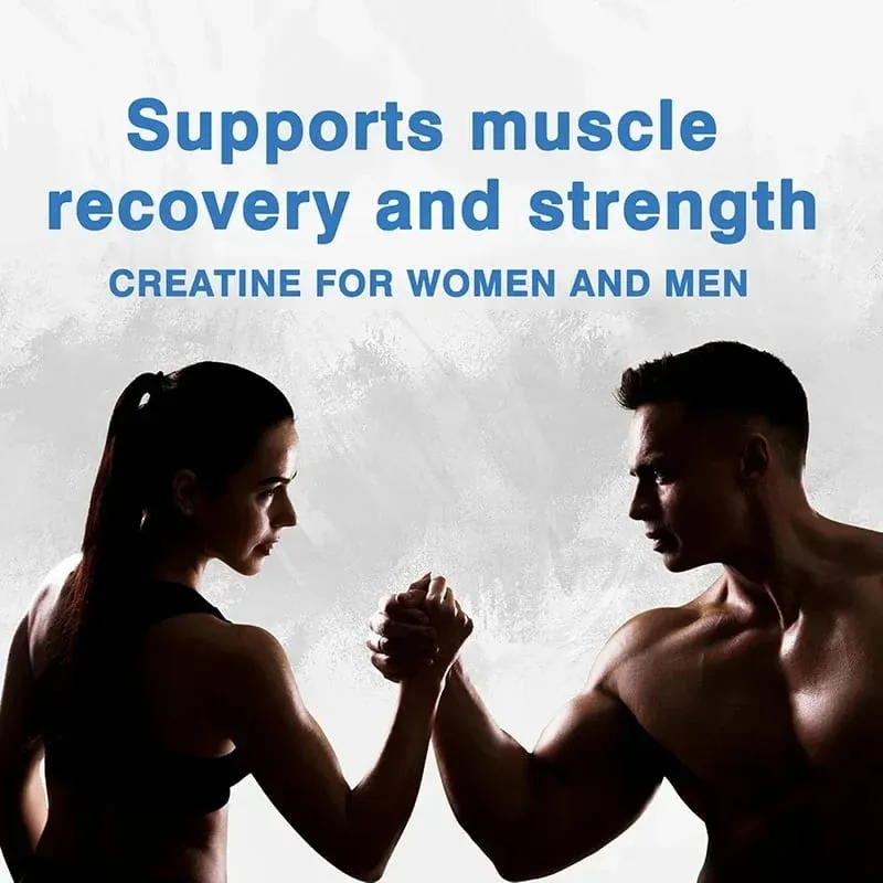 Creatine Monohydrate - Supports Muscle Energy and Cognitive Function Increases Lean Muscle Mass - Gluten FreeSupplements