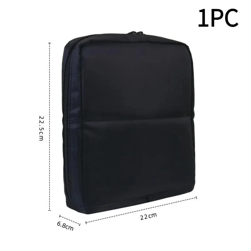 1Pc Foldable Makeup Artist Storage Makeup Brushes Pouch Stand-up Makeup Brushes Storage Bag With Adjustable Dividers.