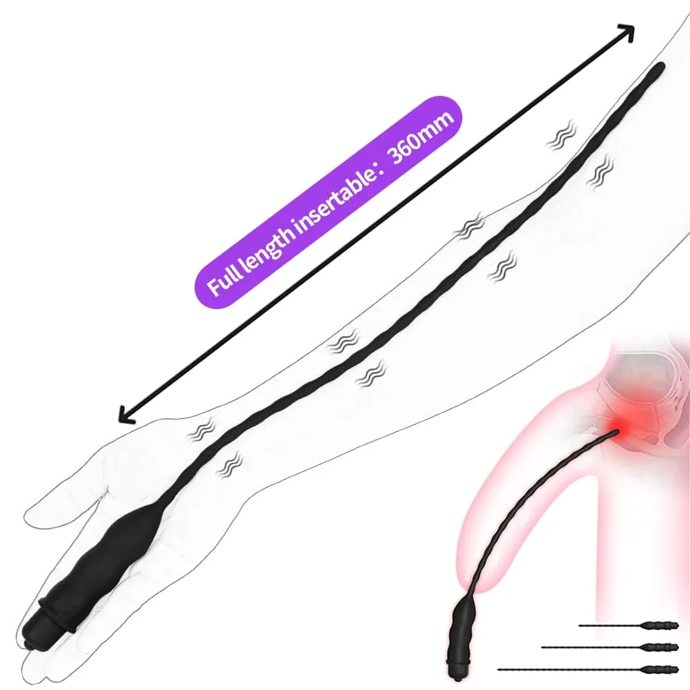Silicone Horse Eye Stick Penis Plug Urethra Beads Urethral Stimulator Sounding Urethral Masturbation Climax Sex Toys for Men