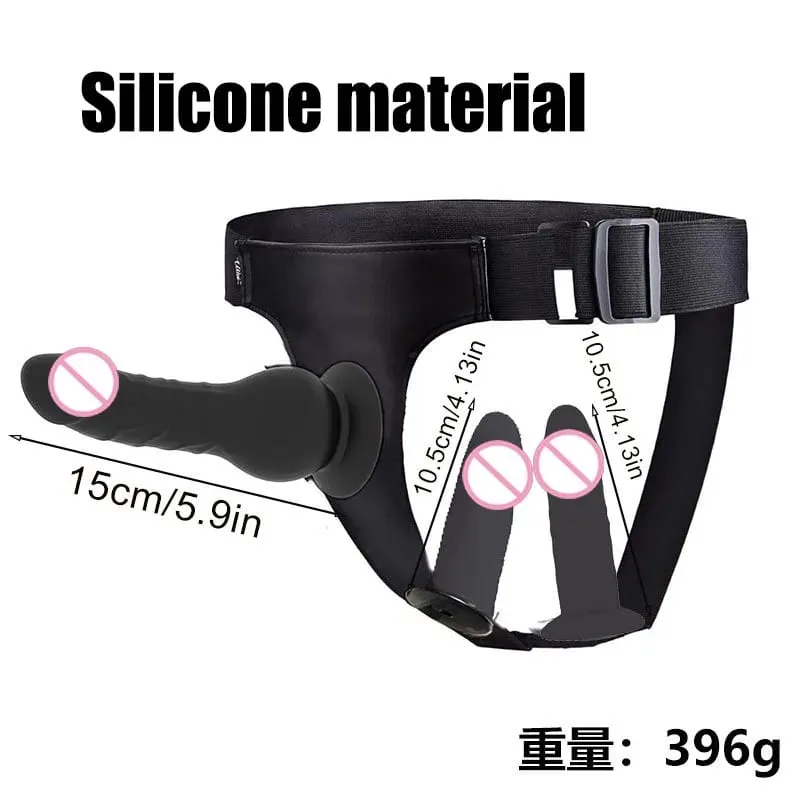 Adjustable Silicone Strap On Dildo Harness Long Slim Pegging Dildo Panties for Women Men Couples Soft Flexible Strap-on Sex To
