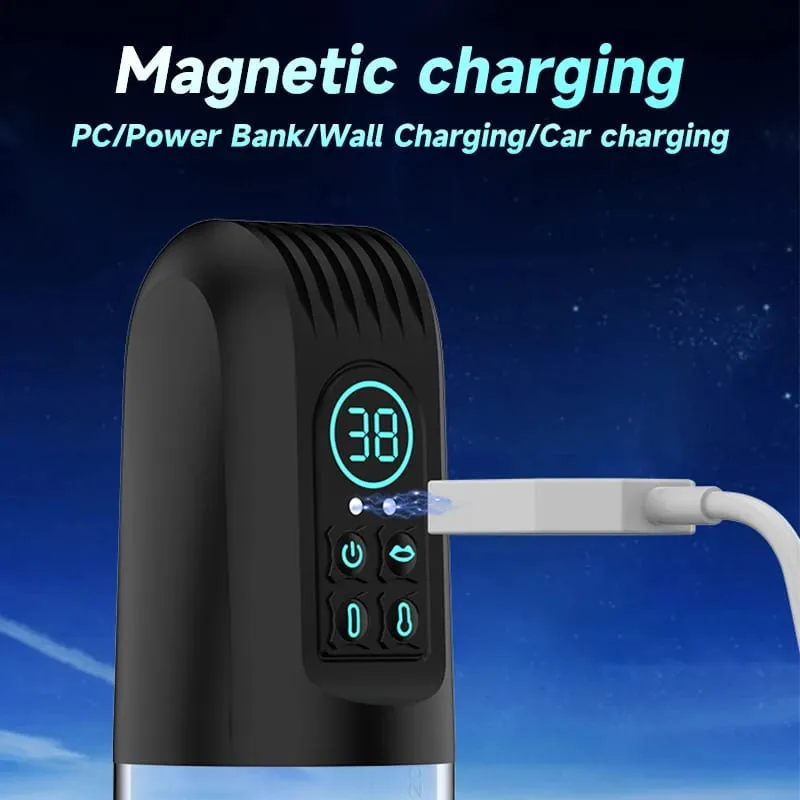 Waterproof Powerful Suction Male Electric Vacuum Penis Pump Masturbator Penis Enlargement Extension Adult Sex Toy for Men — image 4