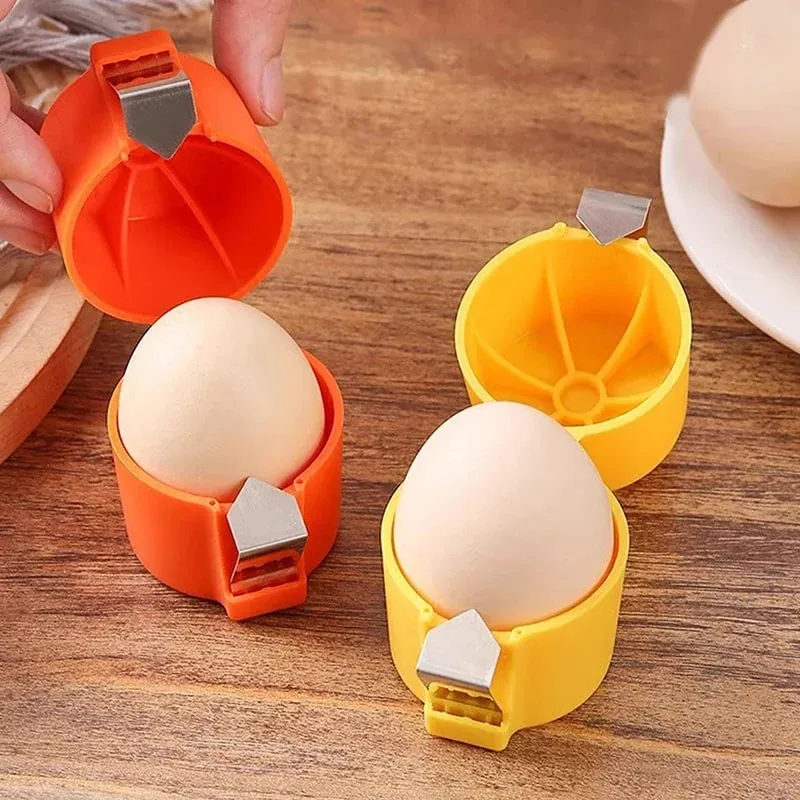 Hot-selling Egg Shell Cutter Eggbeater Raw Egg Separator Handheld Eggshell Opener Portable Kitchen Baking Tool
