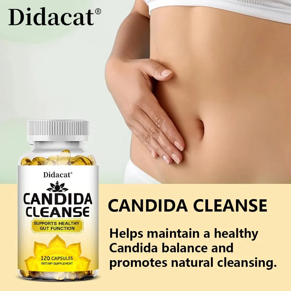 Candida Cleanse ประกอบด้วยสมุนไพรธรรมชาติและโปรไบโอติกเพื่อสนับสนุนการทำงานของลำไส้ให้แข็งแรงและสุขภาพภูมิคุ้มกันเหมาะสำหรับทุกเพศ