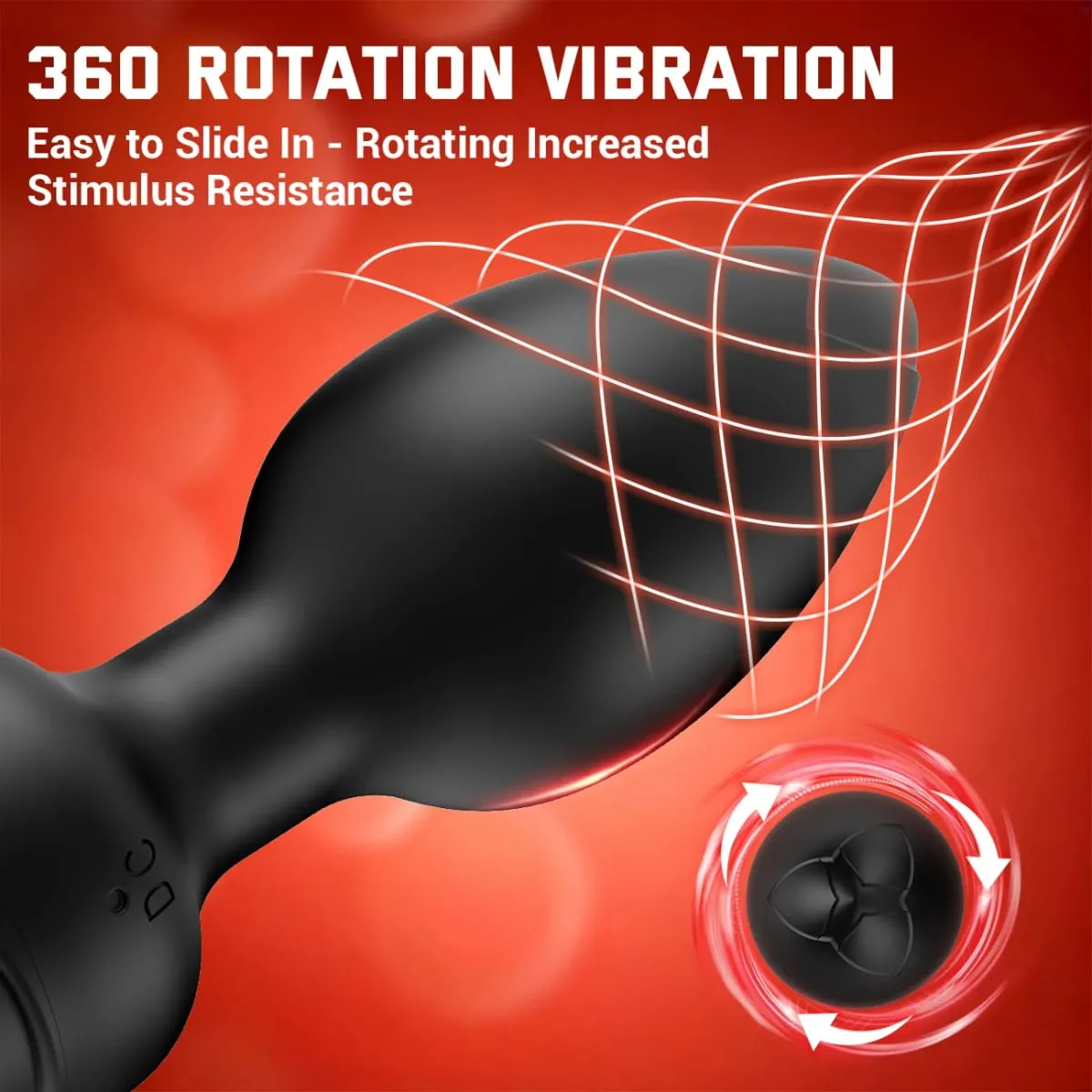 Wireless Control 360° Rotation Wiggle Vibrator Butt Plug for Men Prostate Massager Gay Anal Vibrator Anal Plug Adults Sex Toys