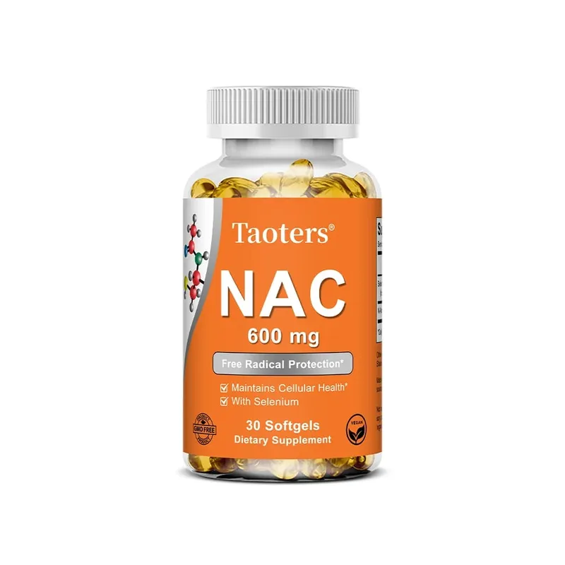 NAC Capsules 600mg - Support Skin Health Antioxidant Promotes Detoxification and Repair Enhance Immunity - Non-GMO