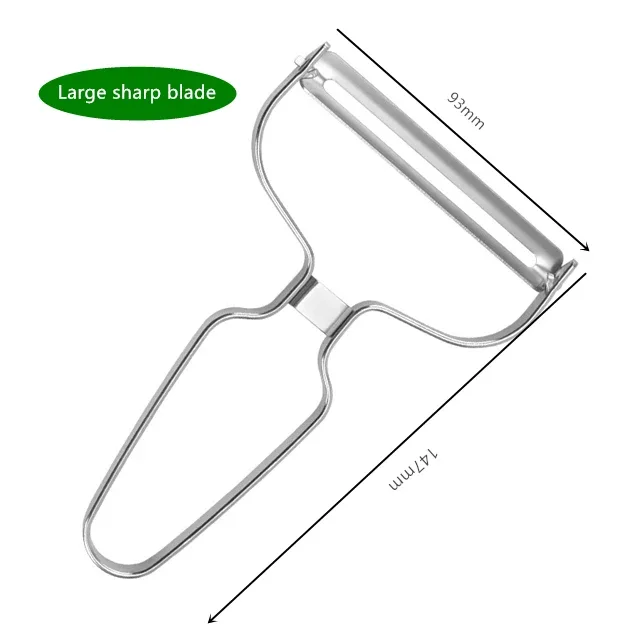 Peeler Vegetables Fruit Stainless Steel Knife Cabbage Graters Salad Potato Slicer Kitchen Accessories Cooking Tools Wide Mouth — image 10