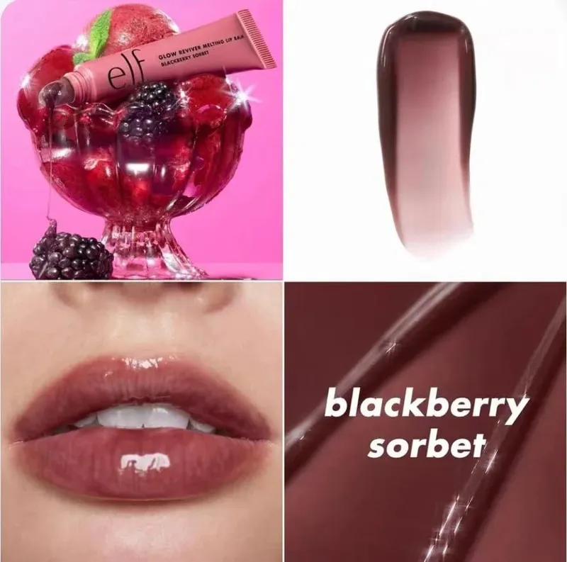Elf Putty Blushcream Blush Balm in Pink Tones Bora Bora Matte Pearlescent and Shimmering Lip Glaze for Moisturizing Lips Makeup