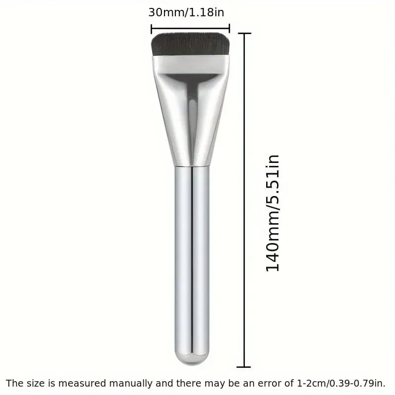 1/2Pc Multi-Use Foundation Ultra-Fine Hypoallergenic Nylon Bristle Oval Foundation Brush - Perfect for Face Contouring — image 6