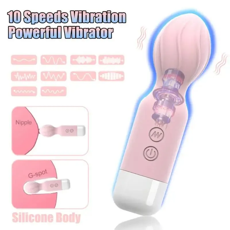 S-potente varita mágica vibrador AV estimulador de clítoris femenino masajeador de punto G productos para adultos juguetes sexuales para mujeres 18+