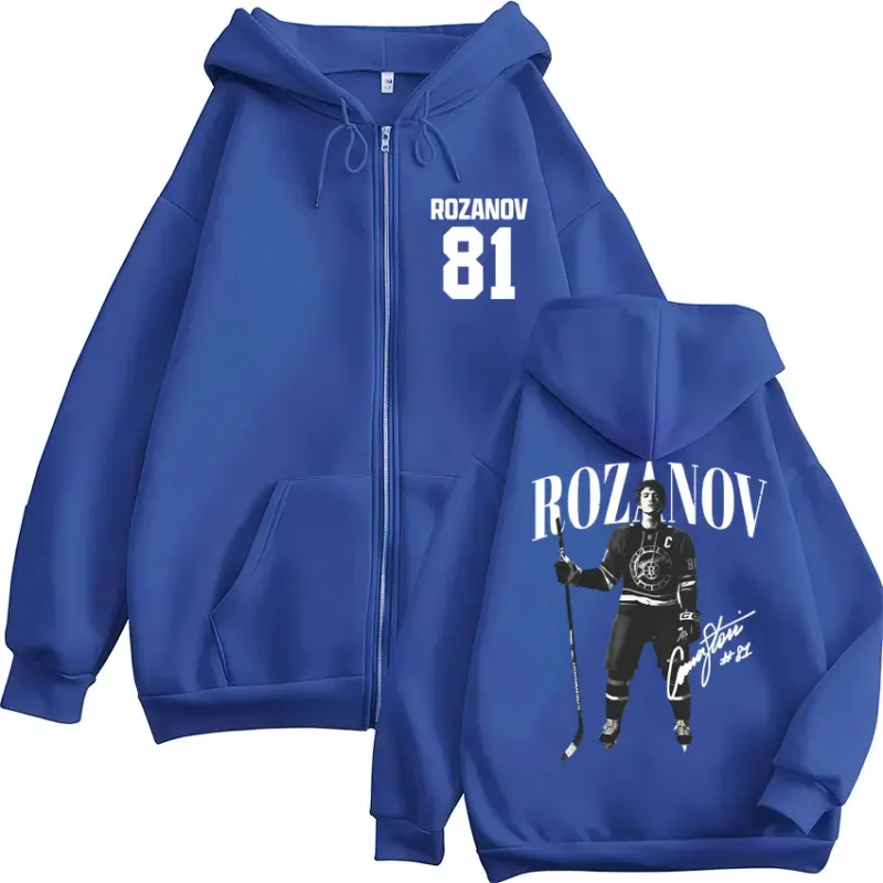 Rivalité chauffée Ilya Rozanov 81 sweat à capuche zippé pour hommes femmes Vintage mode Cardigan sweat ample polaire manteaux décontractés Streetwear