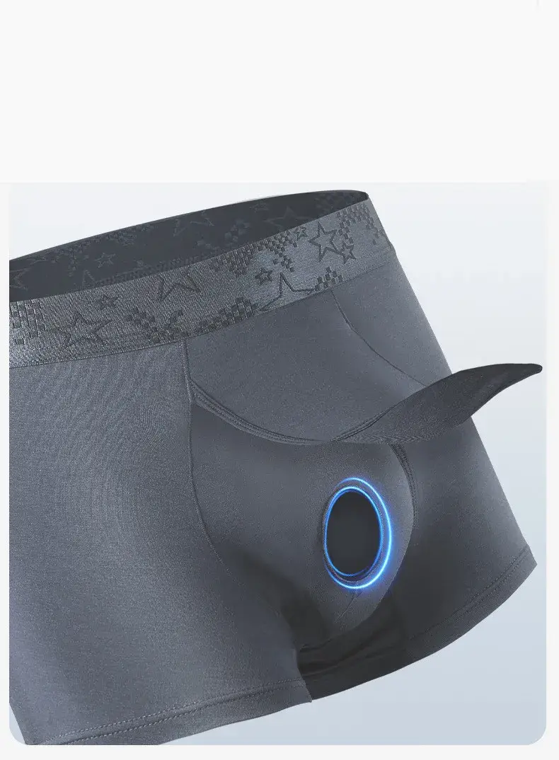 Men's Boxers Shorts Modal Underwear Man Panties Solid Breathable Bullet Separation Pouch Underpants Male Trunks Cueca Plus Size