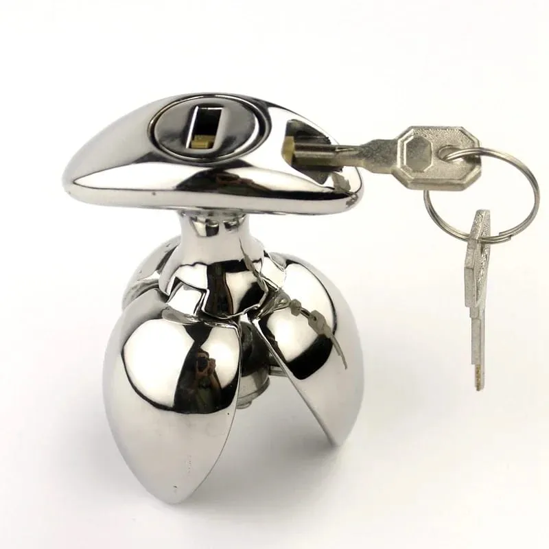 Stainless Steel Anal Lock Openable Anal Plug Dilator Heavy Anus Beads Lock Sex Toys For Men Woman Adult Gay Anal Beads But Plug — image 6