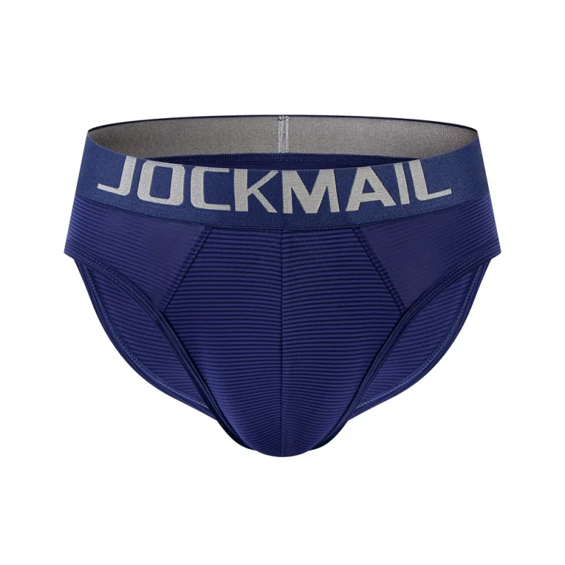 Herr Underkläder Shorts Sexig Lågformad Randig Bikini Athletic Supporters Kalsonger Sovkläder Nylon Snabbtorkande Andas