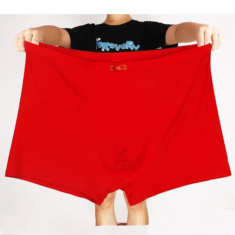 Boxershorts masculino calcinha modal 200kg macio 13xl roupa interior masculina plus size 12xl jumbo solto 9xl 5xl vermelho preto grandes boxers