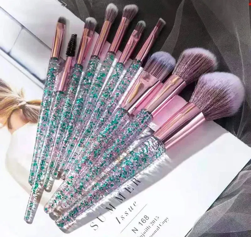 10pcs Set Makeup Brushes Tool Set Cosmetic Powder Eye Shadow Foundation Blush Blending Beauty Maquiagem Beauty Kit for Party — image 25