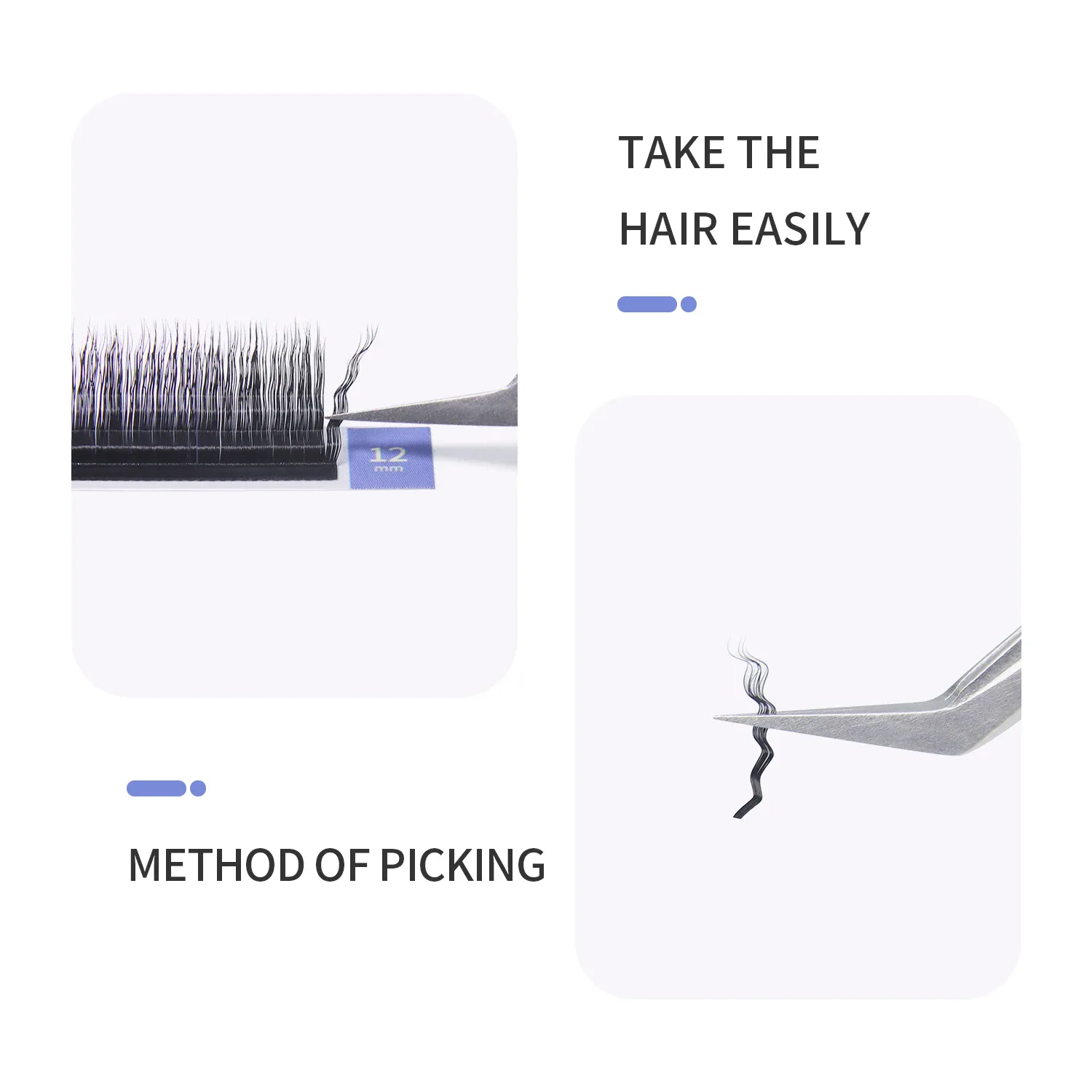 3D Curly Wool Lashes Curl Cat Eye Eyelashes Fluffy Thick Fasle Eyelashes Natural Long Handmade Eye Lashes Extension